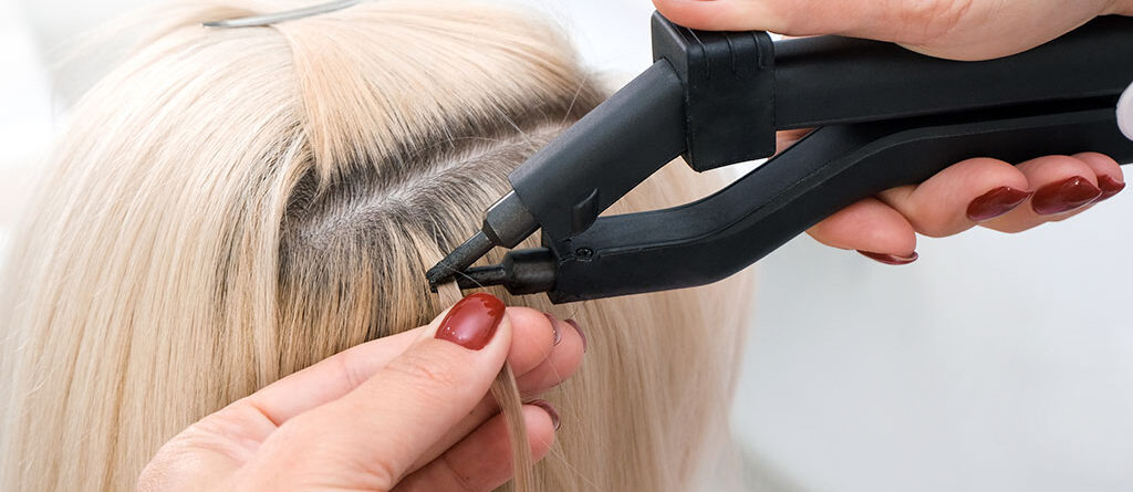 Haarverlängerung Anbringung