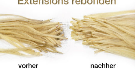 Extensoins rebonden vorher nachher blond